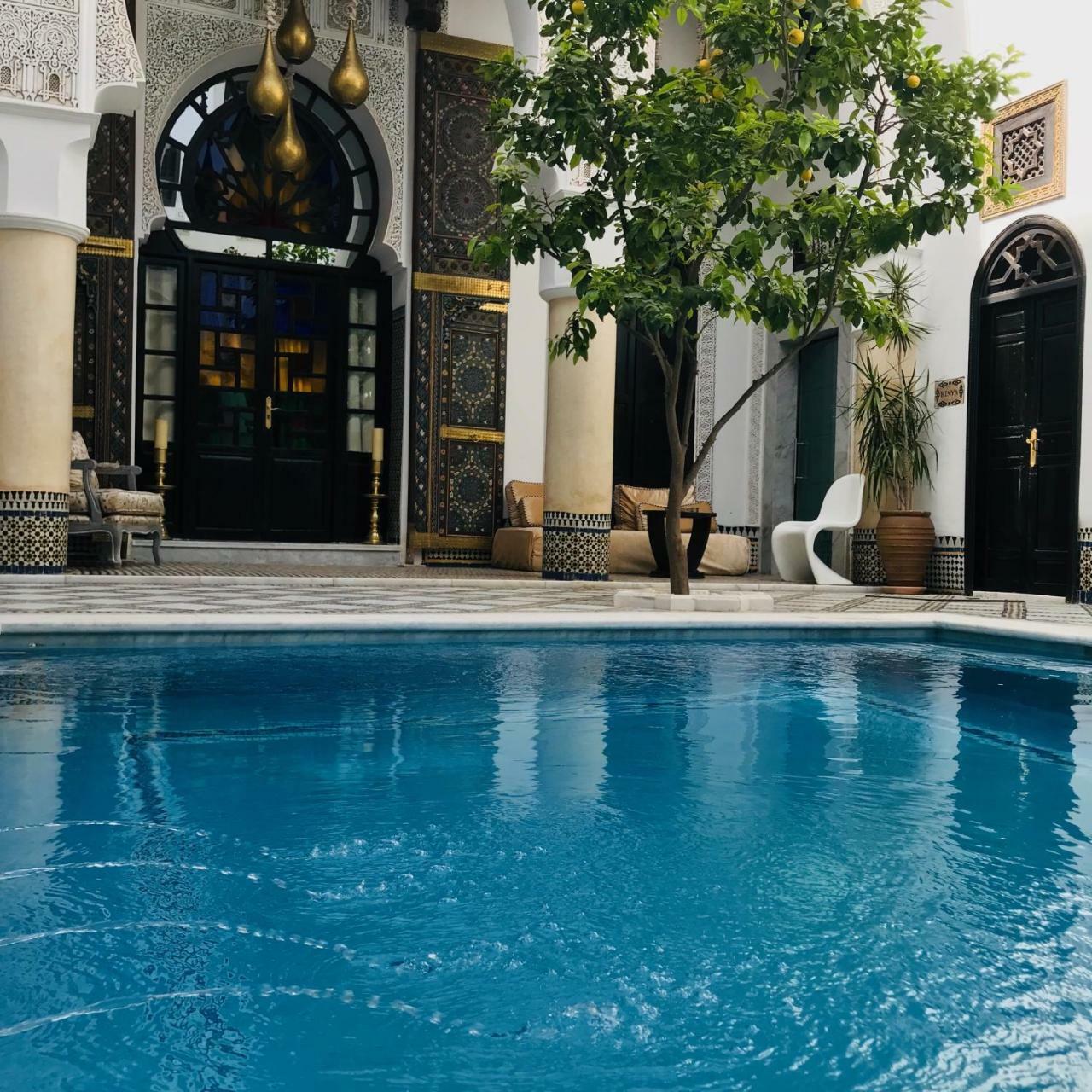 Riad Maison Bleue And Spa Fez Bagian luar foto
